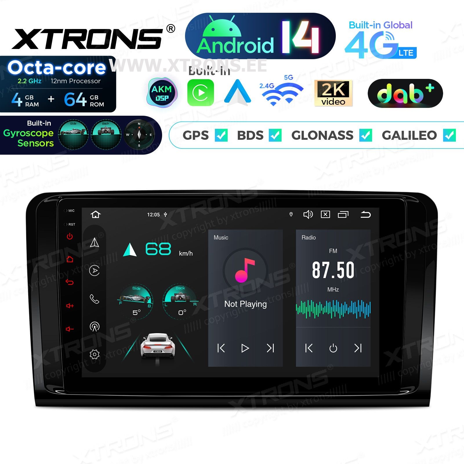 XTRONS PXP94M164GDAB
