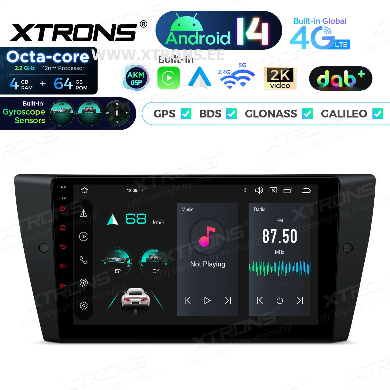 XTRONS PXP9490BGDAB