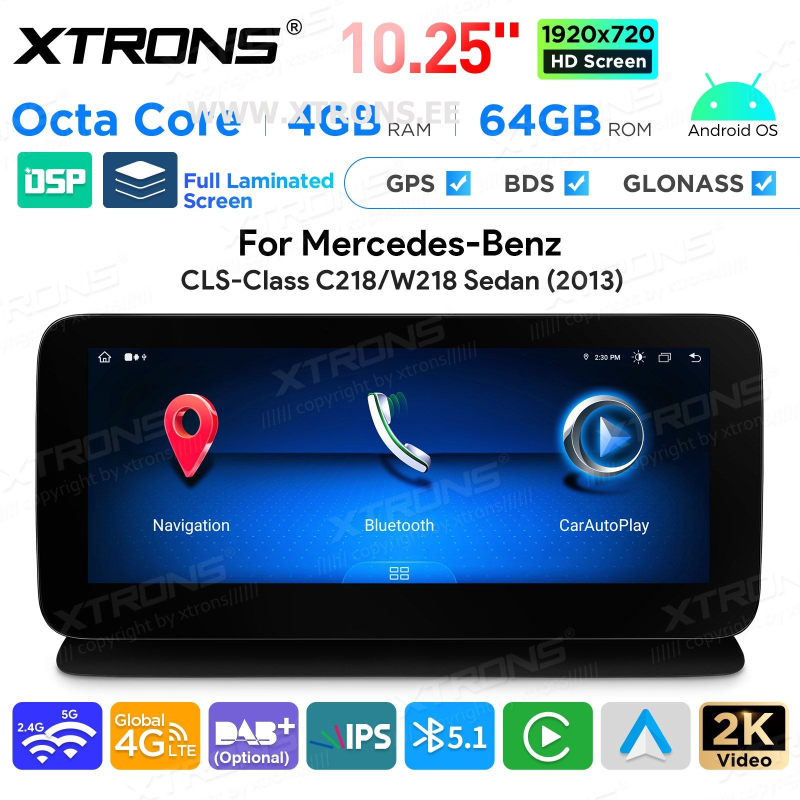 XTRONS QAMS1445M12CLS