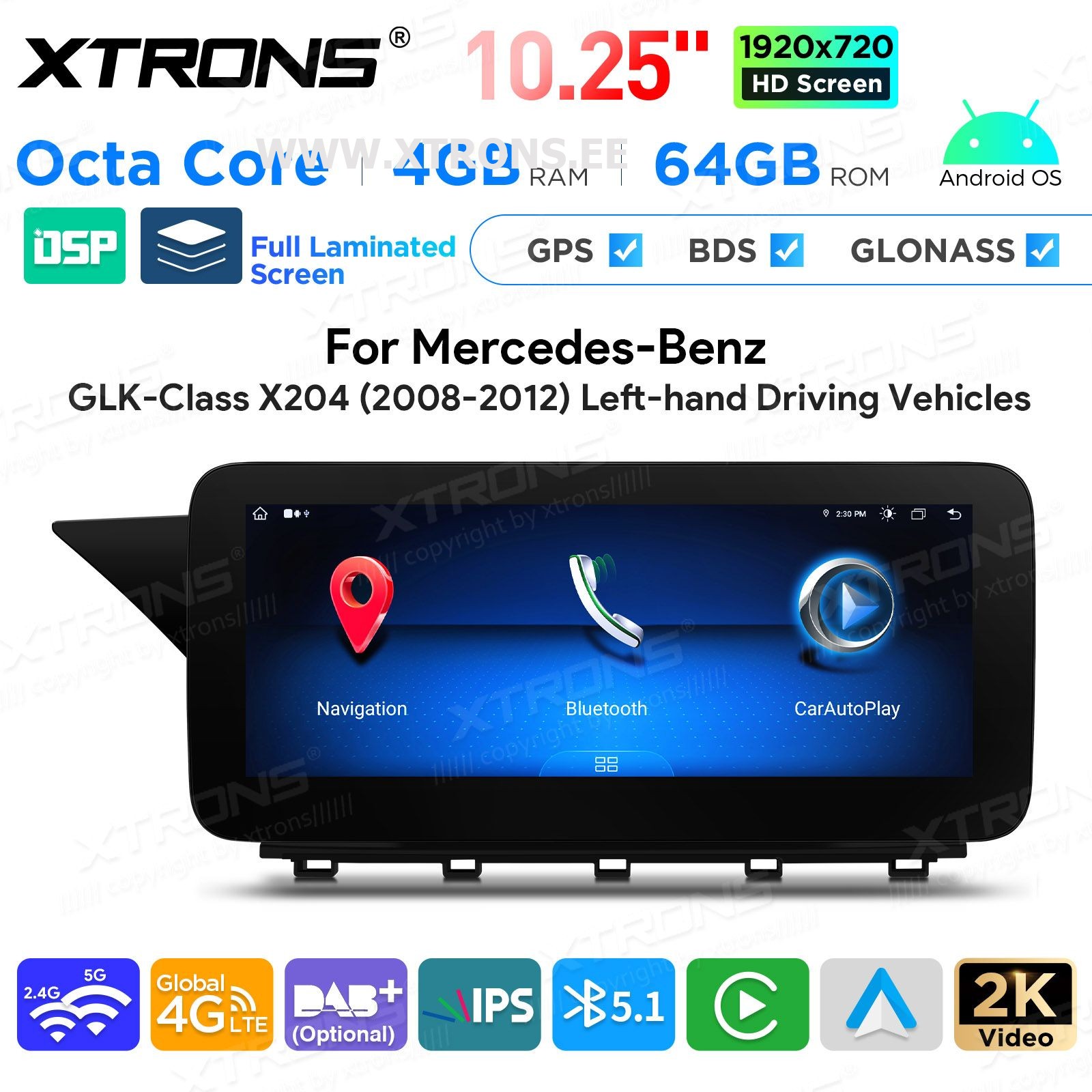 XTRONS QAMS1440M12GLK40L