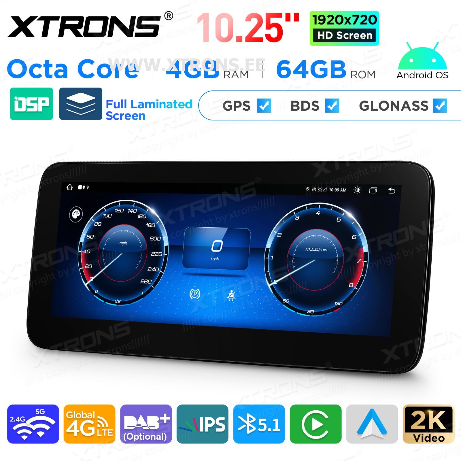 XTRONS QAMS1450M12BL