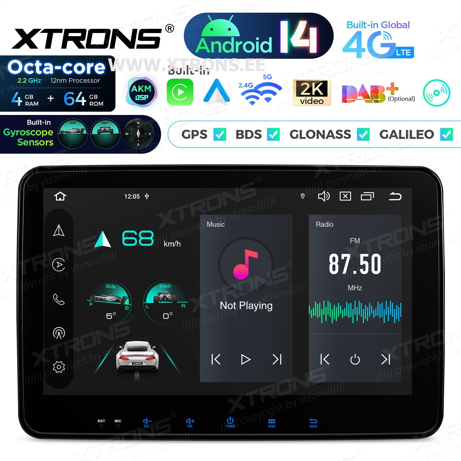 XTRONS TX123GS
