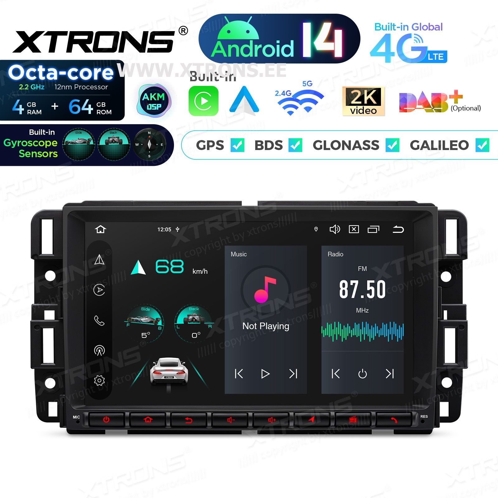 XTRONS PX84JCCLGS