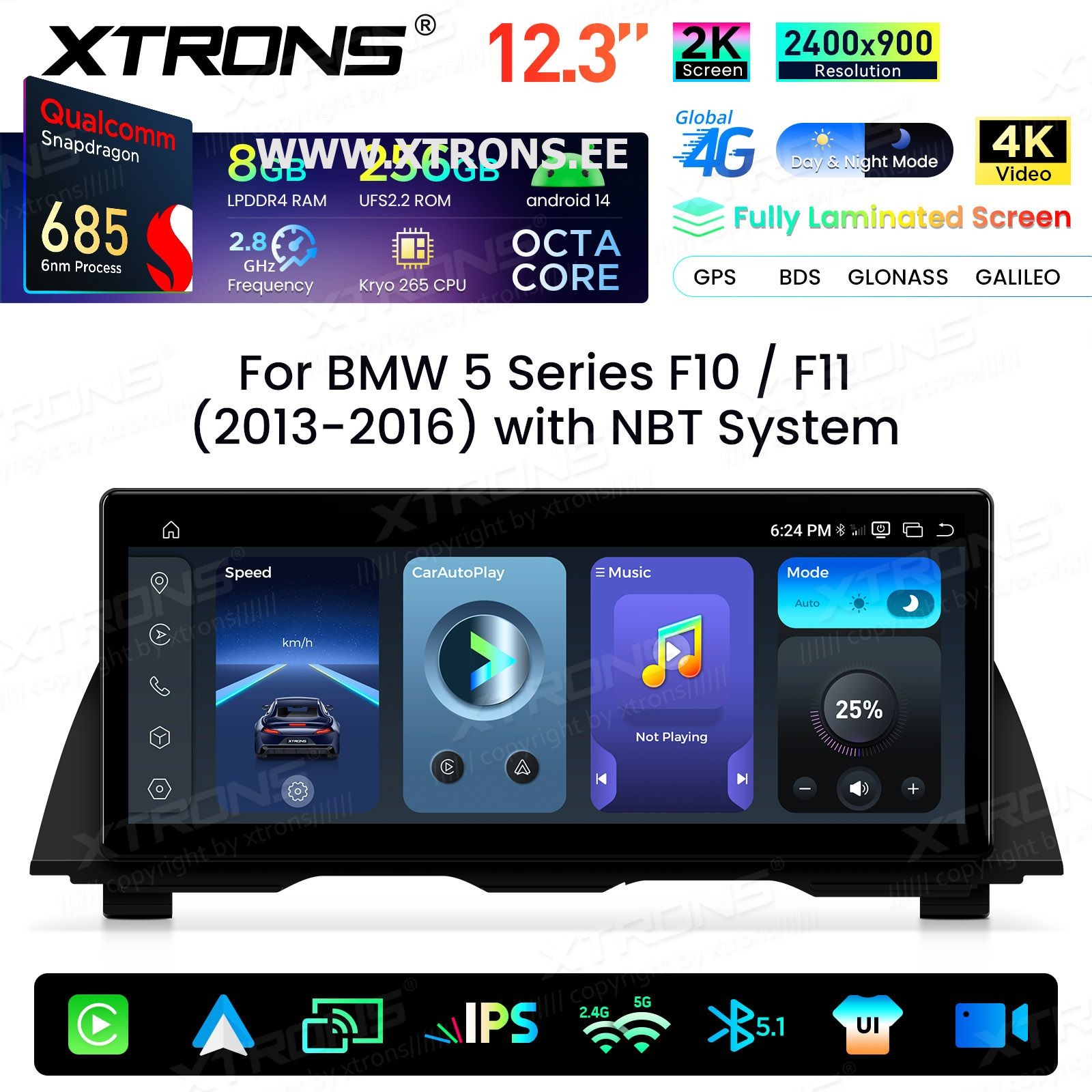 XTRONS QWBX24NB12FV