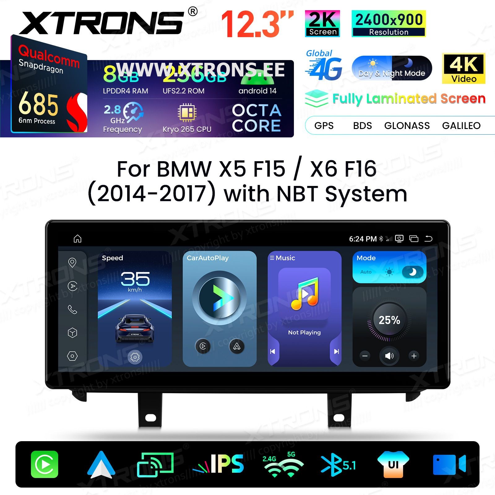 XTRONS QWBX24NB12X5N