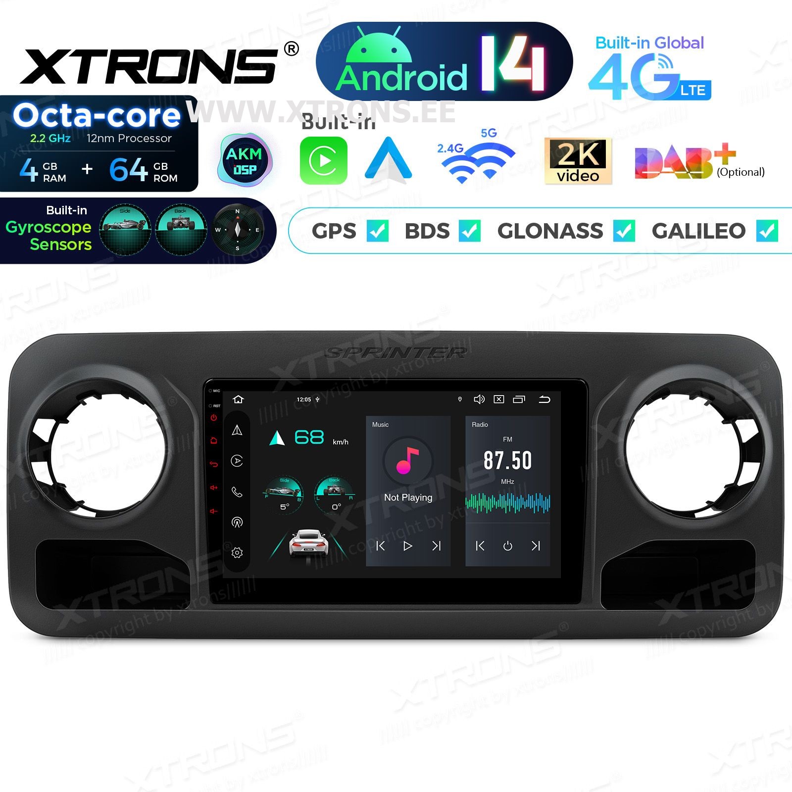 XTRONS PXP14MSPGDAB