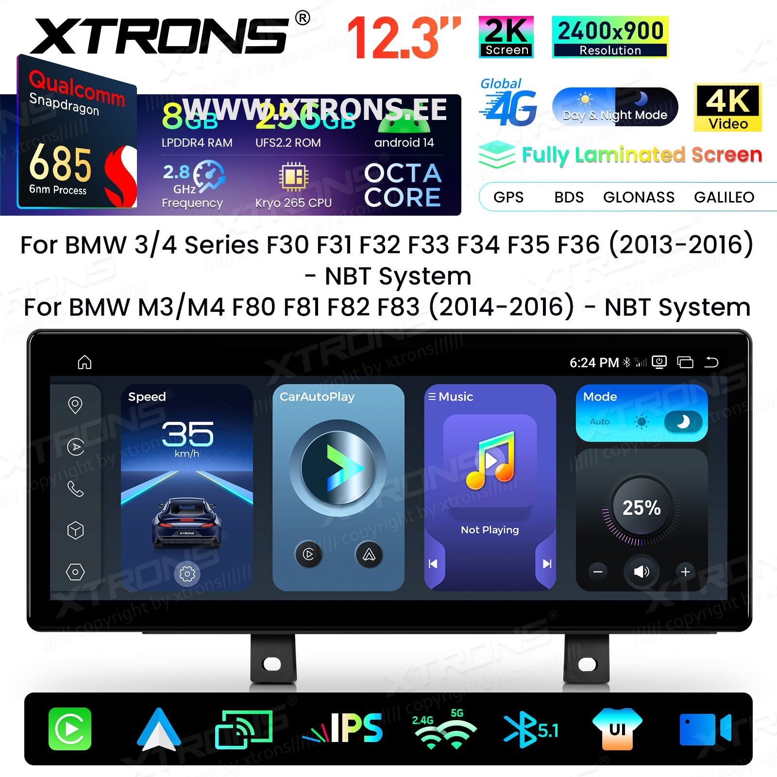 XTRONS QWBX24NB12THR