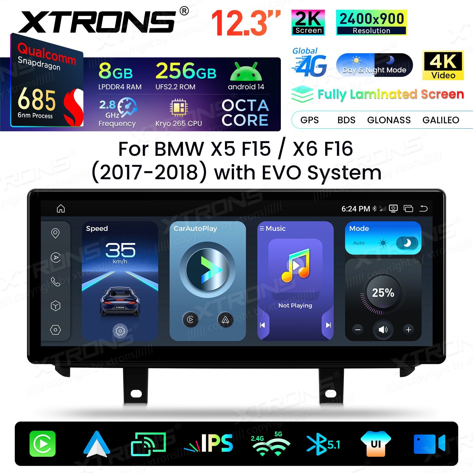 XTRONS QWBX24EVB12X5N