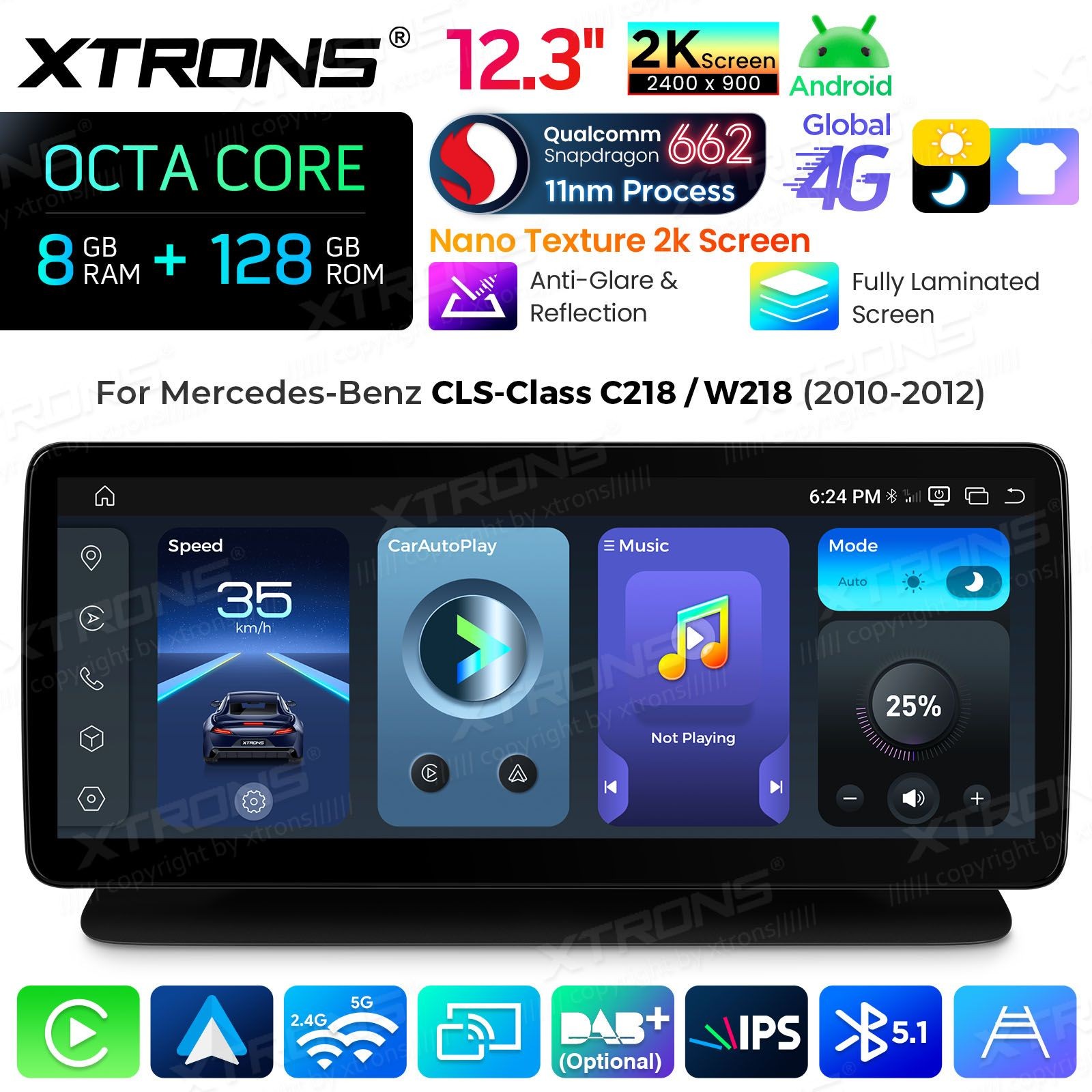 XTRONS QBMH2440M12CLS