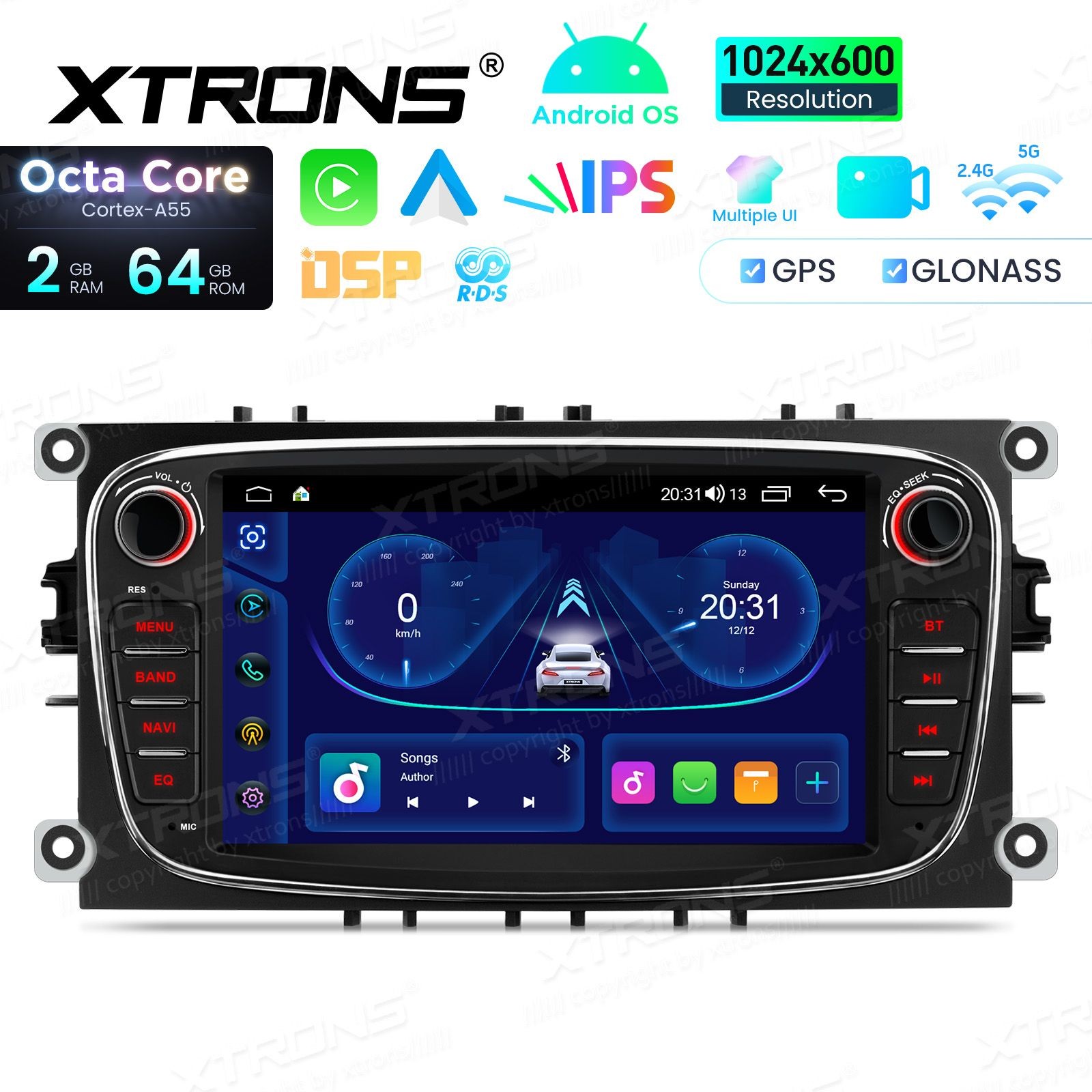 XTRONS IDS70FSFBL