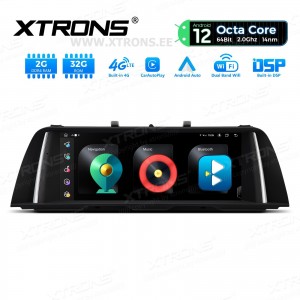 XTRONS QEB12FVCI 10.25" BMW 5 Multimeedia Android 14.0 Octa-Core