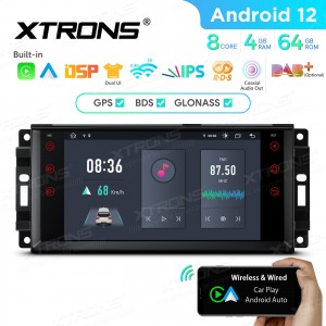 XTRONS PEX72WRJL 7.0" Jeep, Dodge, Chrysler Multimeedia Android 12.0 Octa-Core