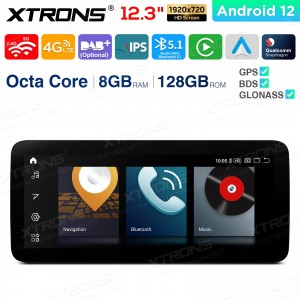 XTRONS QXM2245P 12.3" Mercedes-Benz Multimeedia Android 12.0 Octa-Core