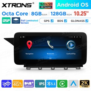 XTRONS QAM1245M12GLK45L 10.25" Mercedes-Benz GLK-Class X204 Multimeedia Android 13.0 Octa-Core