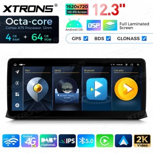 XTRONS QLB22CCB12E60 12.3" BMW E60, E61 CCC Multimeedia Android 13.0 Octa-Core