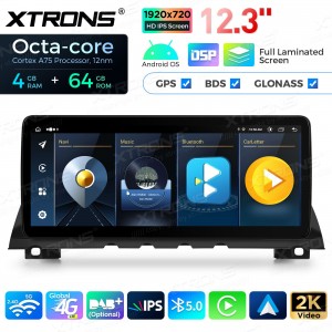 XTRONS QLB22CIB12SV 12.3" BMW 7 F01, F02, CIC Multimeedia Android 13.0 Octa-Core