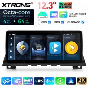 XTRONS QLB22NB12SV 12.3" BMW 7 F01, F02, NBT Multimeedia Android 13.0 Octa-Core
