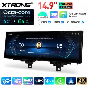 XTRONS QLB42THNBL 14.9" BMW 3, 4 NBT Multimeedia Android 13.0 Octa-Core 4G