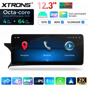 XTRONS QLM2245M12C45L 12.3" Mercedes-Benz C-Class W204 Multimeedia Android 13.0 Octa-Core