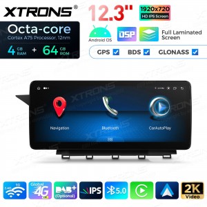XTRONS QLM2245M12GLK45L 12.3" Mercedes-Benz GLK-Class X204 Multimeedia Android 13.0 Octa-Core