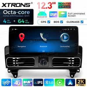 XTRONS QLM2245M12ML45 12.3" Mercedes-Benz W166, X166 Multimeedia Android 14.0 Octa-Core 4G