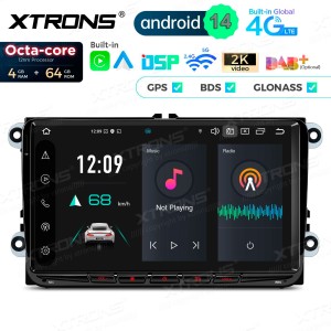 XTRONS PX94MTVL 9.0" VOLKSWAGEN, SEAT, SKODA Multimeedia Android 14.0 Octa-Core 4G