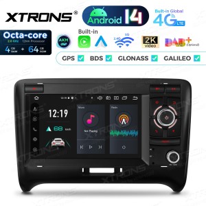 XTRONS PX74TTAL 7.0" AUDI TT Multimeedia Android 14.0 Octa-Core 4G