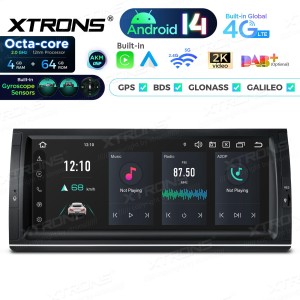 XTRONS PX1453BLHG 10.25" BMW X5 E53 Multimeedia Android 14.0 Octa-Core 4G