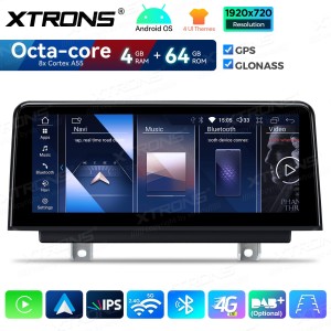 XTRONS QDB10NBTH 10.25" BMW 3, 4 Seeria NBT Multimeedia Android Octa-Core 4G