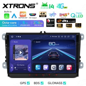 XTRONS IQ94MTVP 9.0" VW, Skoda, Seat Multimeedia Android 14.0 Octa Core 4G HDMI
