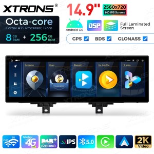 XTRONS QLBX44THEVL 14.9" BMW 3, 4 Seeria EVO Multimeedia Android 14.0 Octa-Core 4G