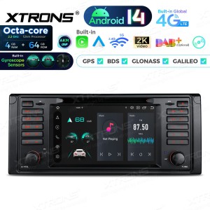 XTRONS PX7439BGS 7.0" BMW E39 Multimeedia Android 14.0 Octa-Core 4G