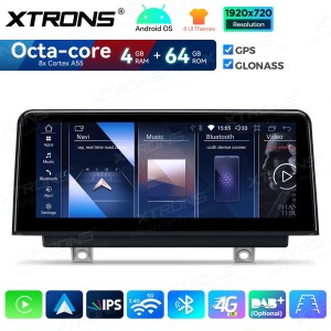 XTRONS QDB10NBNEL 10.25" BMW 1, 2 Seeria F20, F21, F22, F23 NBT Multimeedia Android Octa-Core 4G