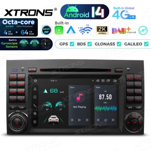 XTRONS PX74M245GS 7.0" Mercedes-Benz, Volkswagen Multimeedia Android 14.0 Octa-Core 4G