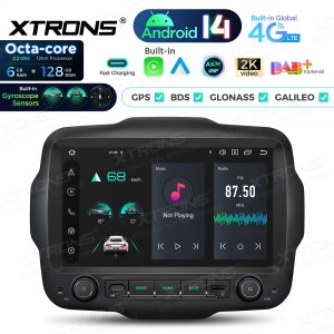 XTRONS PXH94RGJLGS 9.0" Jeep Renegade Multimeedia Android 14.0 Octa-Core 4G