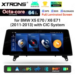 XTRONS QTB10X5CIL 10.25" BMW X5 E70, X6 E71 CIC Multimeedia Android Octa-Core