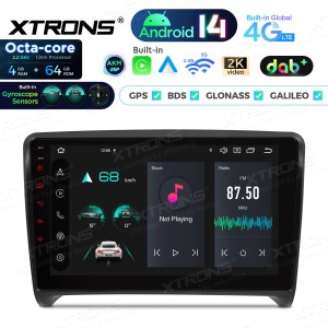XTRONS PXP94TTAGDAB 9.0" AUDI TT Multimeedia Android 14.0 Octa-Core 4G DAB+