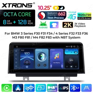 XTRONS QBBH14NBTH 10.25 BMW 3, 4 Seeria M3, M4 NBT Multimeedia Android Octa-Core