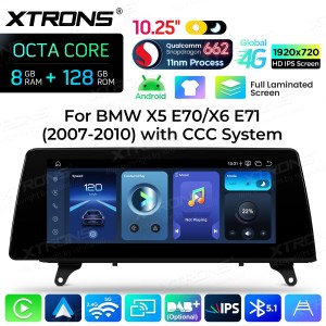 XTRONS QBBH14CCB12X5L 10.25" BMW X5 E70, X6 E71 CCC Multimeedia Android Octa-Core