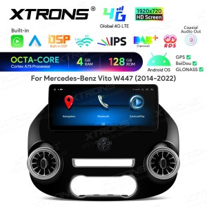 XTRONS IAH24M447 12.3" Mercedes-Benz Vito W447 Multimeedia Android 14.0 Octa-Core 4G