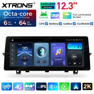 XTRONS QGBS25UMB12X1 12.3" BMW X1 E84 Multimeedia Android 14 Octa-Core 4G
