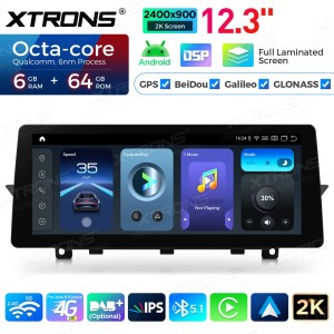 XTRONS QGBS25CIB12X1 12.3" BMW X1 E84 CIC Multimeedia Android 14.0 Octa-Core 4G