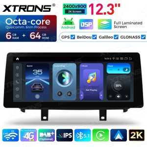 XTRONS QGBS25EVB12X5N 12.3" BMW X5 F15, X6 F16 EVO Multimeedia Android 14.0 Octa-Core 4G
