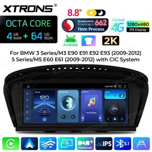 XTRONS QBB8460CI 8.8" BMW 3, 5 Seeria E60, E90 CIC Multimeedia Android Octa-Core