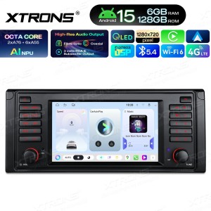 XTRONS UAH7539BL 7.0" BMW E39 Multimeedia Android 15.0 Octa Core 4G